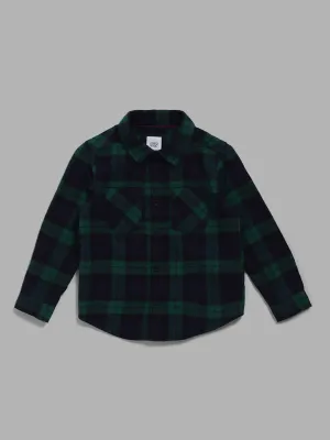 HOP Kids Green Checked Shirt