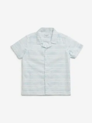 HOP Kids Light Blue Stripe Pattern Shirt