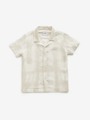 HOP Kids Off-White Abstract Shirt