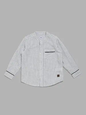 HOP Kids Off White Striped Shirt