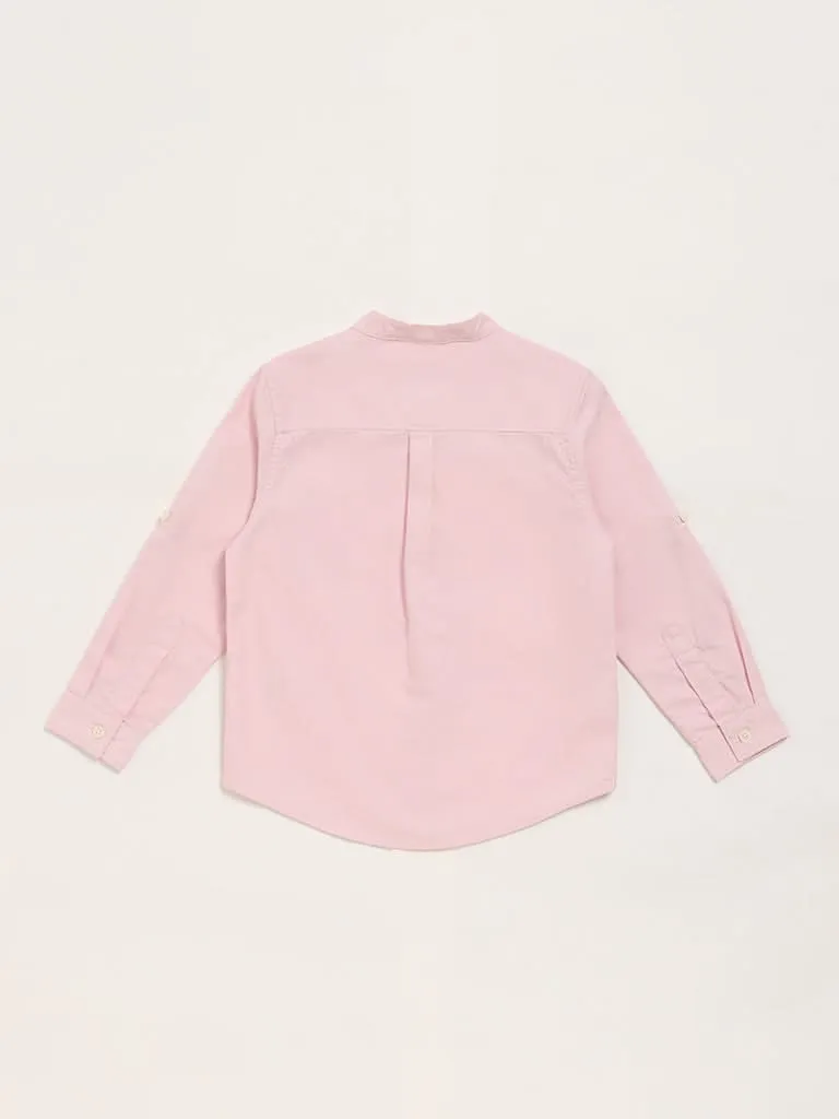 HOP Kids Plain Blush Pink Shirt