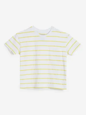 HOP Kids Yellow Striped T-Shirt