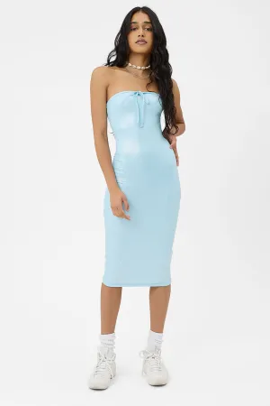 Hope Iridescent Strapless Dress - Cloud Chaser