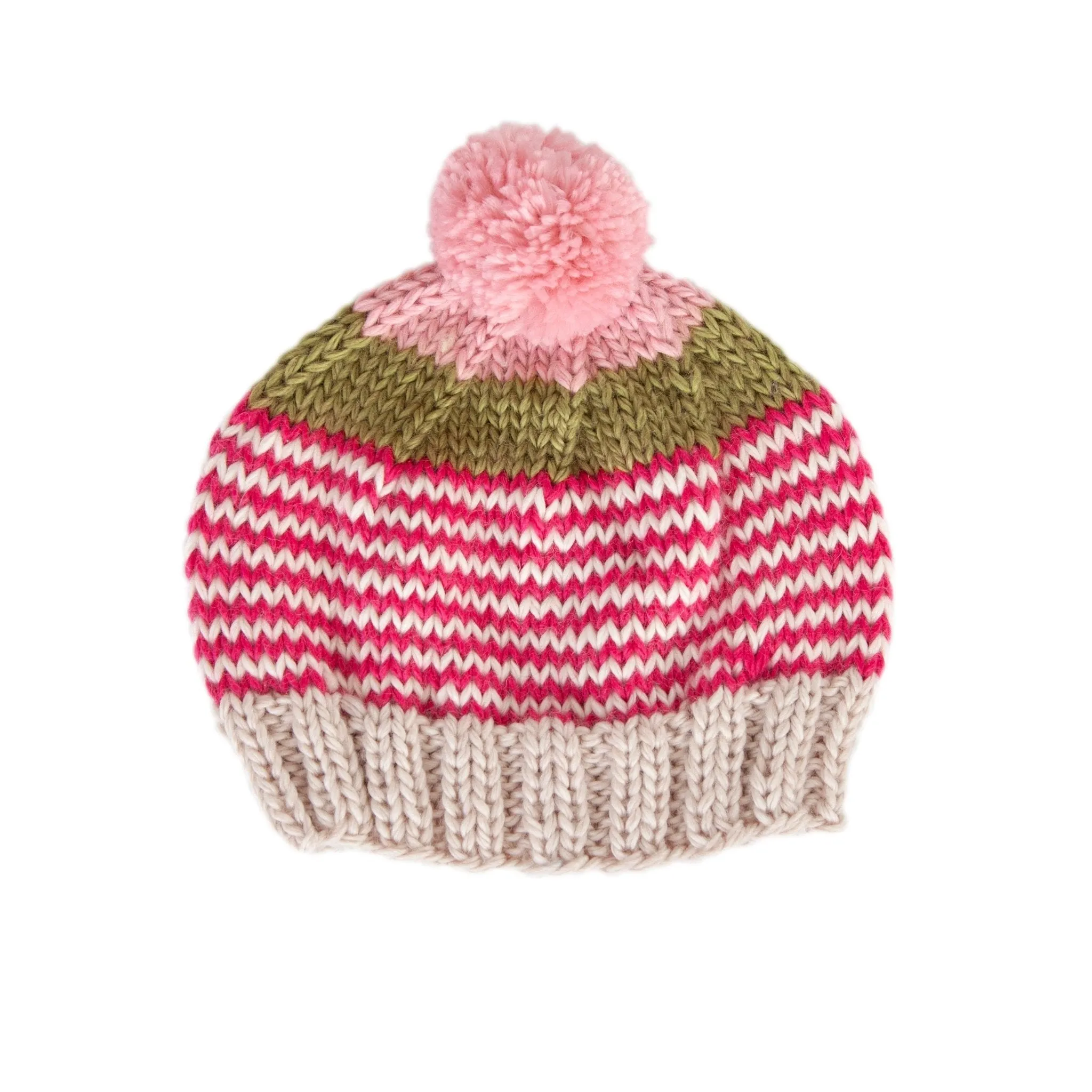 Horizon Beanie Pink Stripe