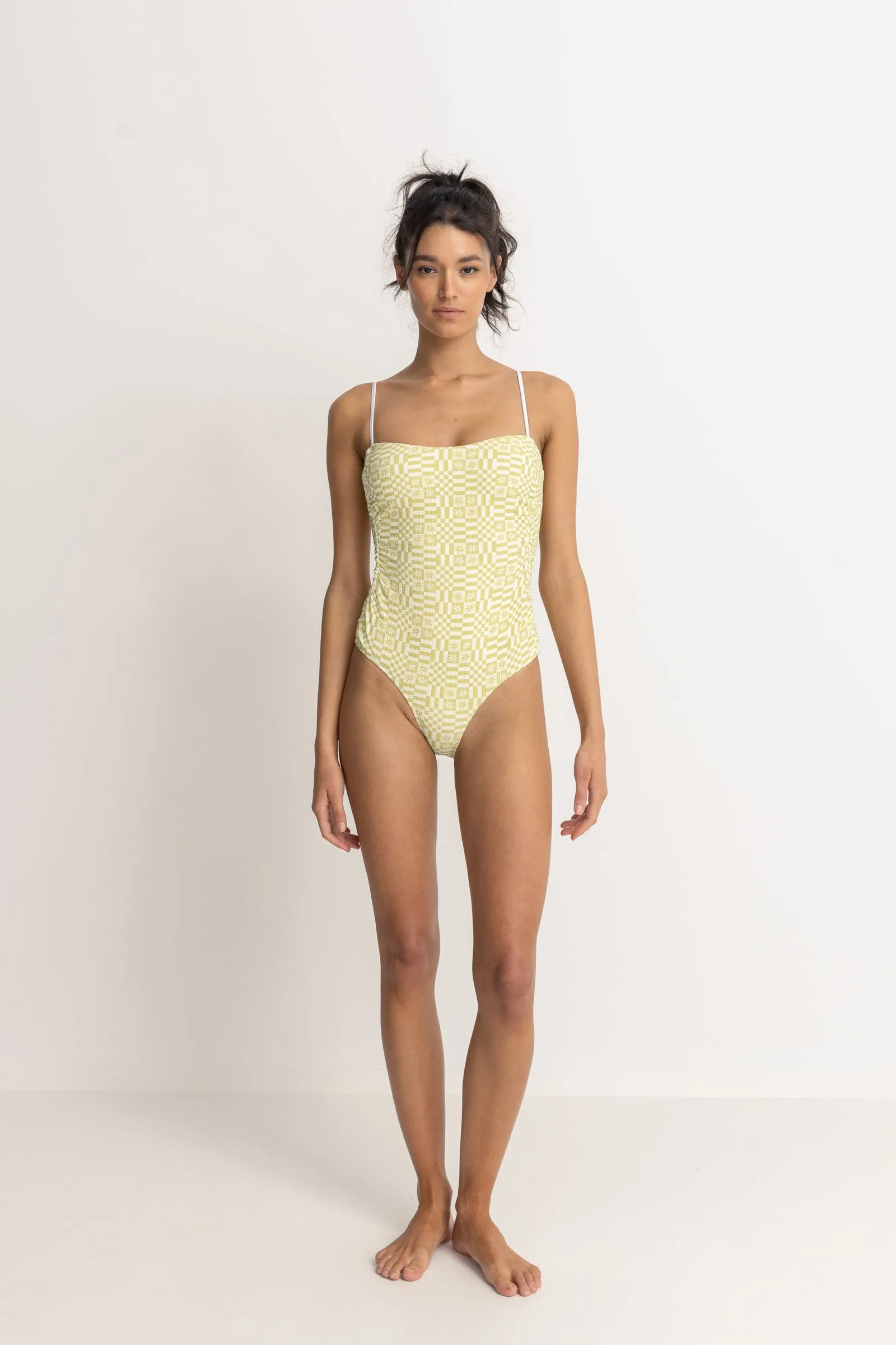 Horizon Scrunched Side One Piece Palm