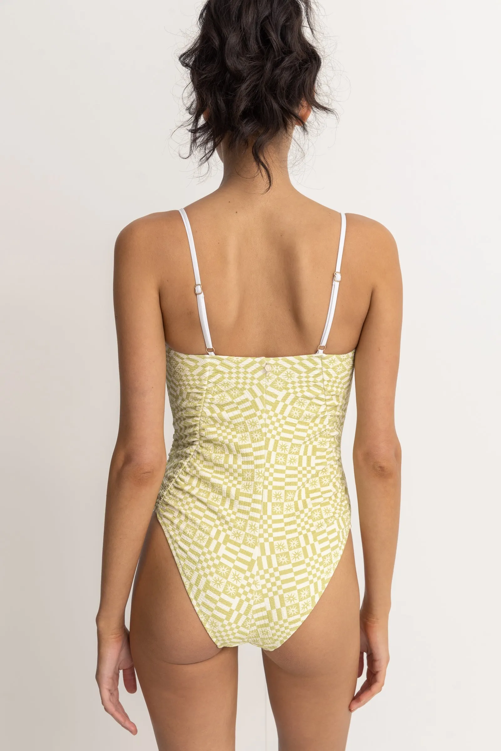 Horizon Scrunched Side One Piece Palm