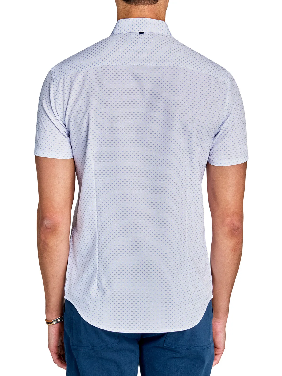 Horizontal Lines Short Sleeve Shirt