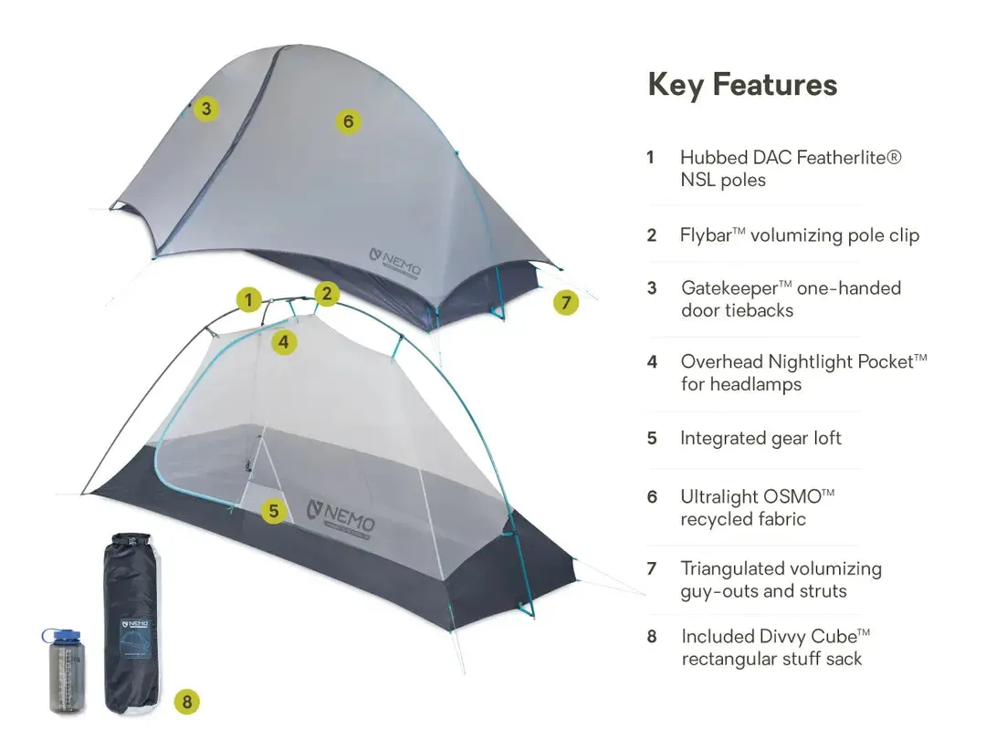 Hornet Elite OSMO™ 1 Person Ultralight Backpacking Tent