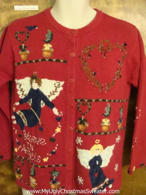 Horrible Angels 2sided Ugly Festive Xmas Sweater