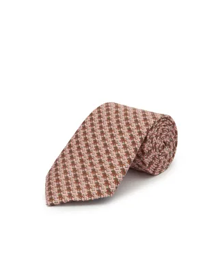 Horse & Top Hat Tie - Pink and Brown