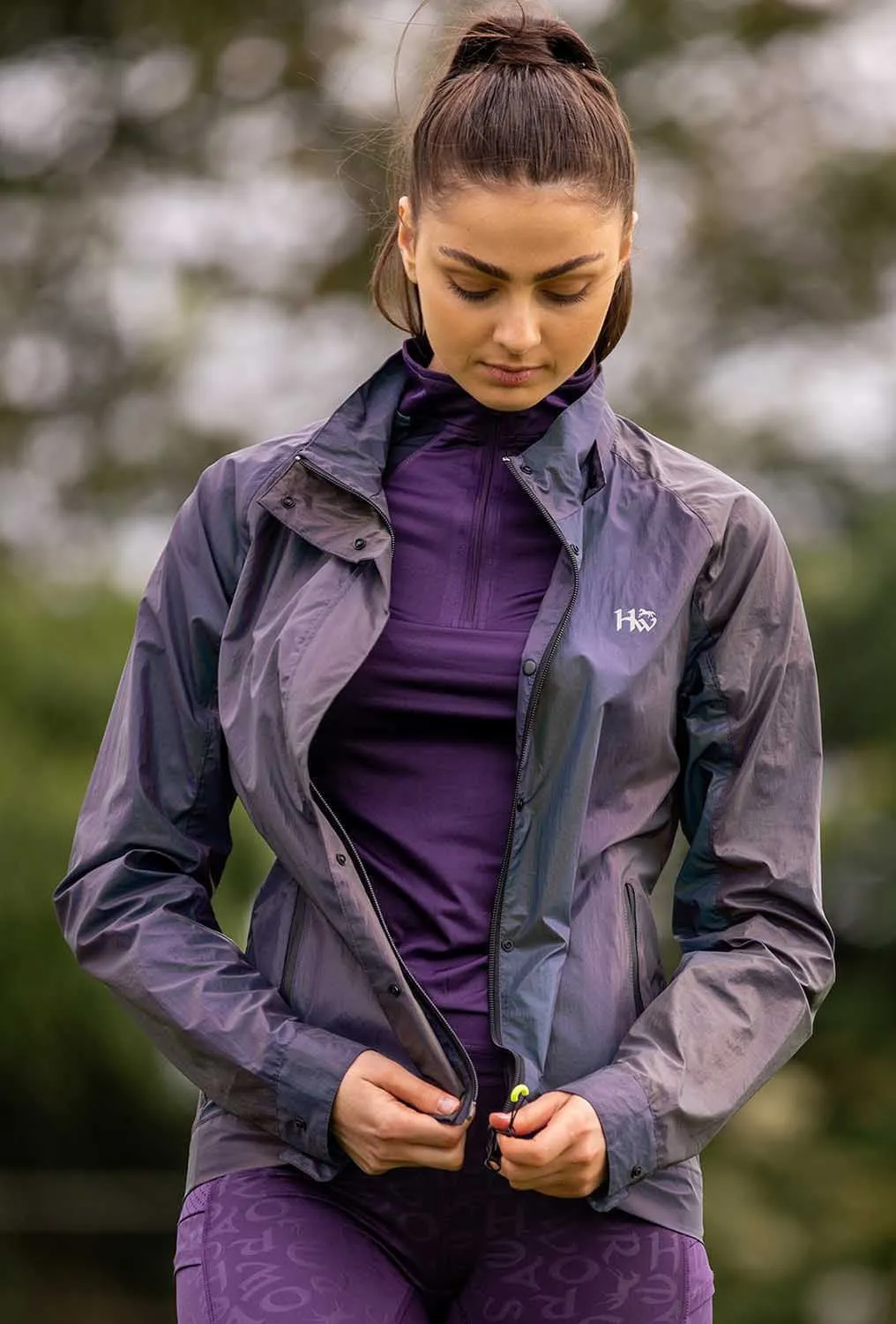 Horseware Ireland Rainbow Reflective Jacket, Purple