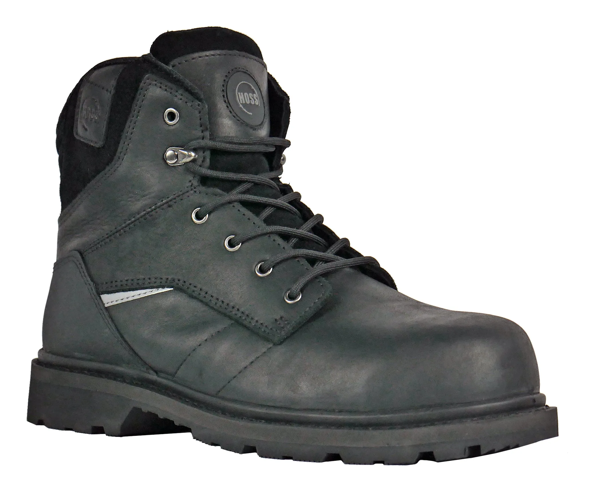 Hoss Men's Composite Safety Toe 60113 Carson Black - Big Sizes Available