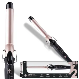 Hot & Hotter Extra Long Ceramic Tourmaline Curling Iron 1 Inch Black