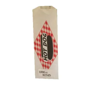 Hot Dog Paper Bags, 1000 count