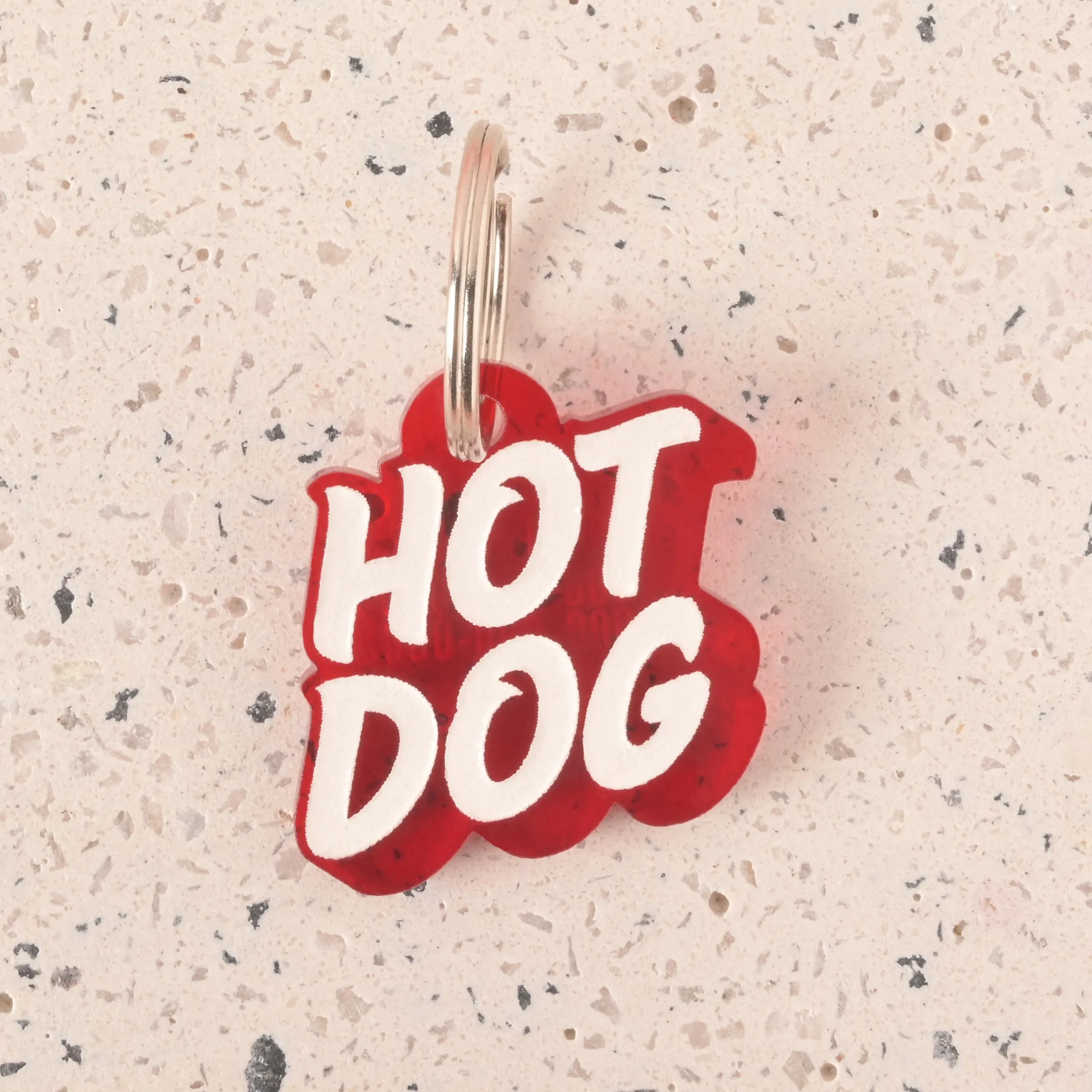 Hot Dog Personalized Pet Tag