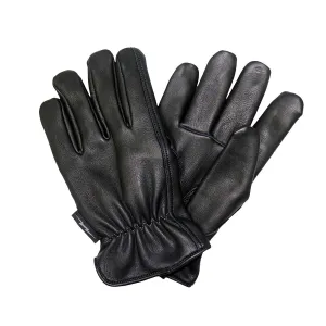 Hot Leathers GVD2003 Uni-Sex 'Grey and Black Flannel Lined' Deer Skin Leather Gloves