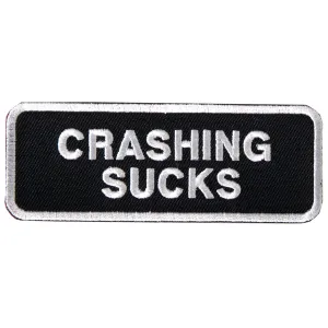 Hot Leathers PPL9012 Crashing Sucks 4" x 2" Patch