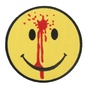 Hot Leathers PPL9328  Smiley Face Bullet Hole Embroidered 3" x 3" Patch