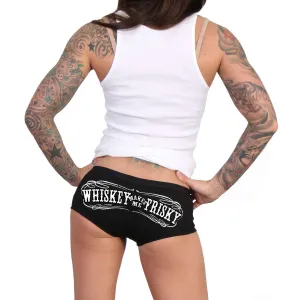 Hot Leathers Whiskey Makes Me Frisky Boy Shorts PTB7554