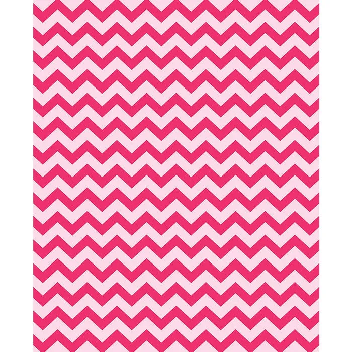 Hot Pink & Blush Chevron Printed Backdrop