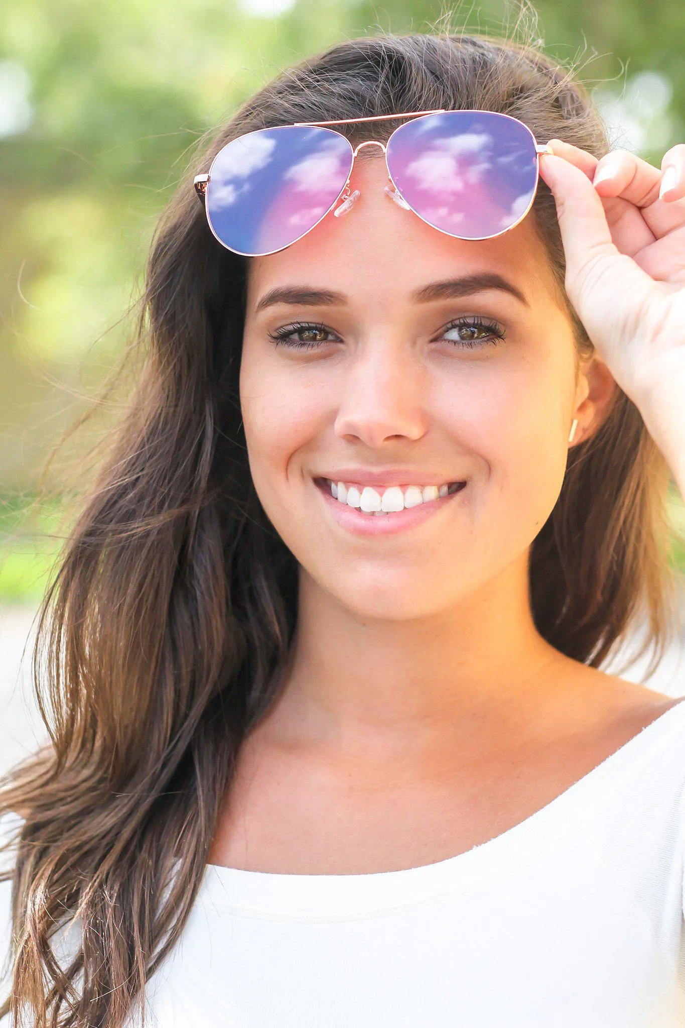 Hot Pink Aviators with Gold Frame