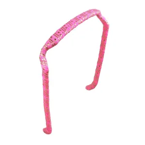 Hot Pink Gold Aztec Headband