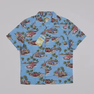 Hot Rods Car Surf Graphic Hawaiian Shirts - Beach Cotton Tee