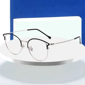 Hotochki Full Rim Cat Eye Alloy Frame Eyeglasses 9029