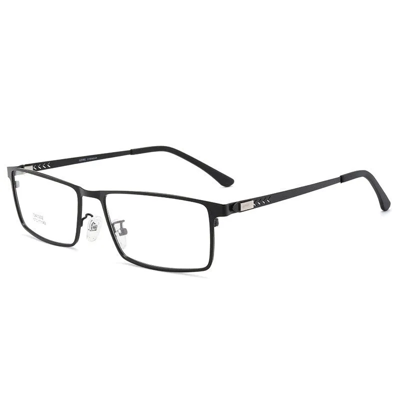 Hotochki Men's Full Rim Square Alloy Frame Eyeglasses 41002