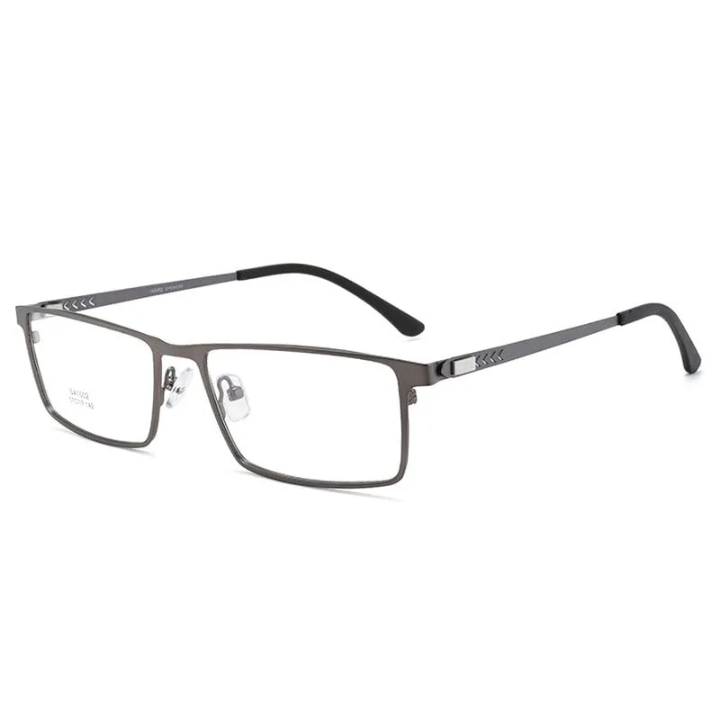 Hotochki Men's Full Rim Square Alloy Frame Eyeglasses 41002