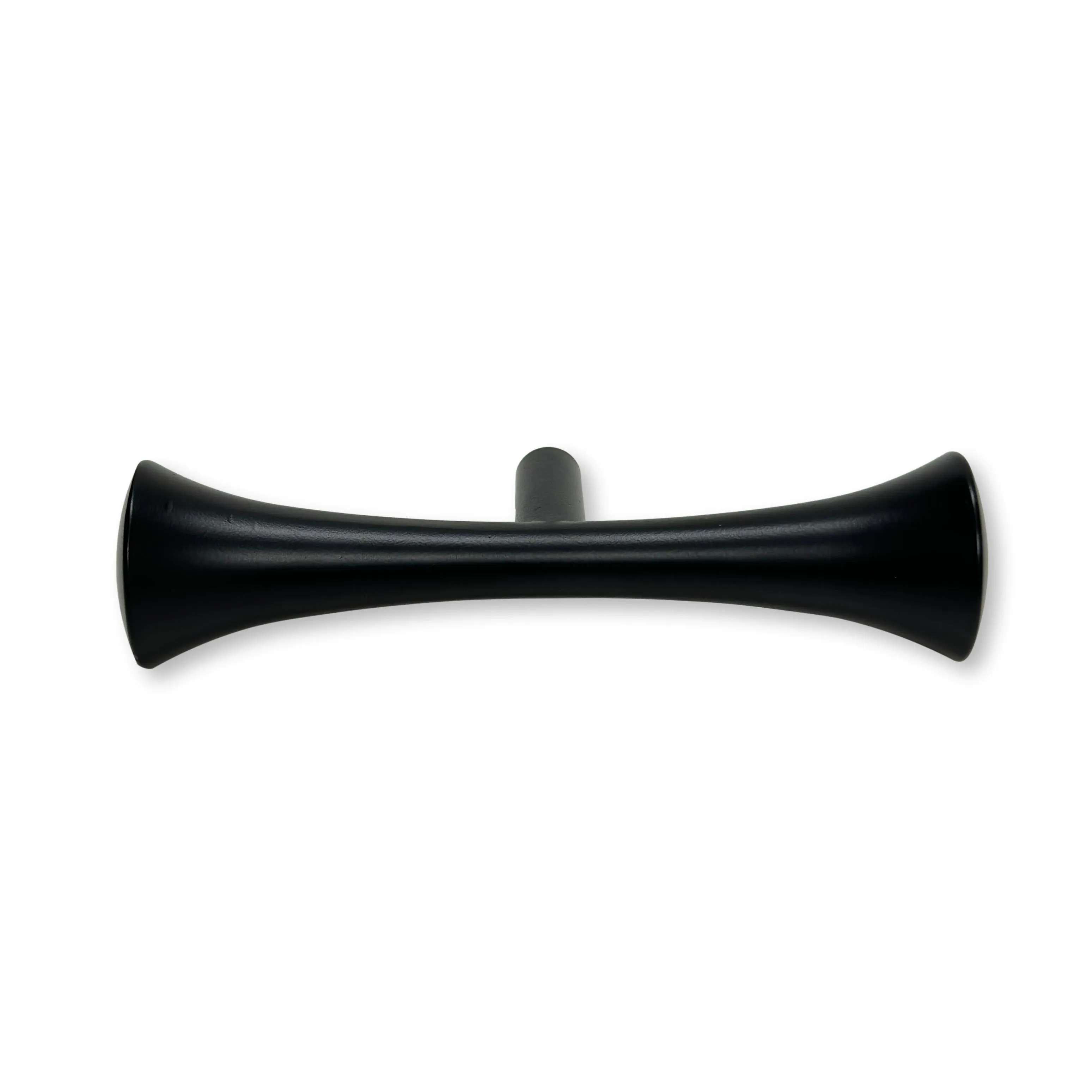 Hourglass Drawer Pull "MCM 01" Matte Black Mid-Century Cabinet Knob