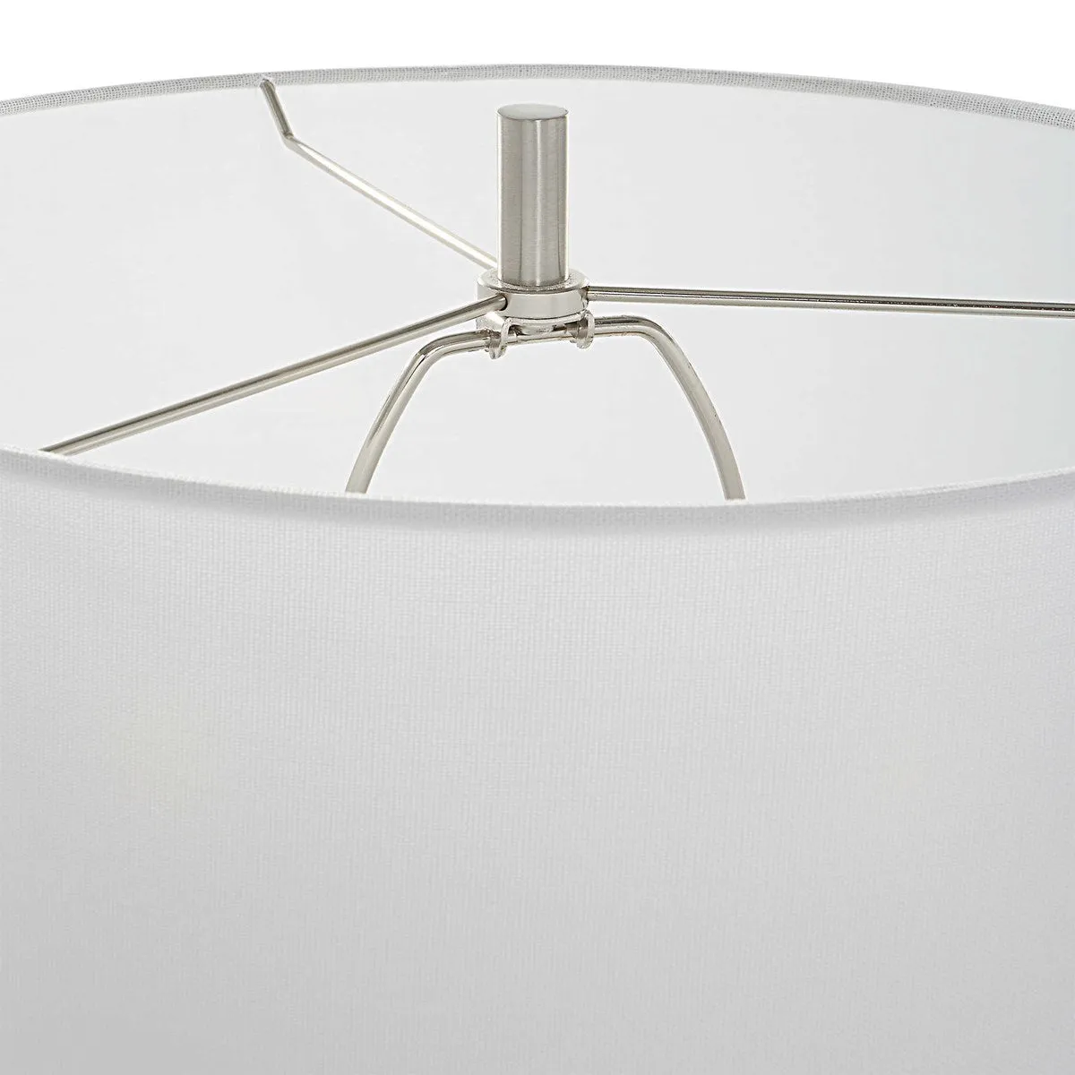 Hourglass White Table Lamp