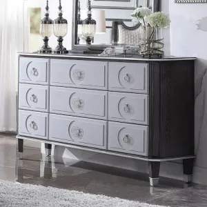 House - Beatrice Dresser - Charcoal & Light Gray Finish