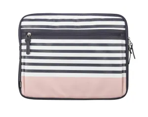 Housse de Modal pour portable de 14 po - Gris rayé/Rose