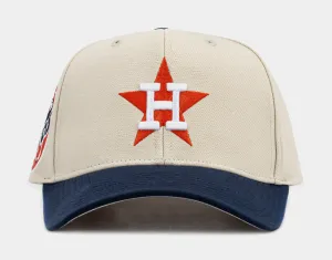 Houston Astros Snapback Mens Hat (Orange/Beige)