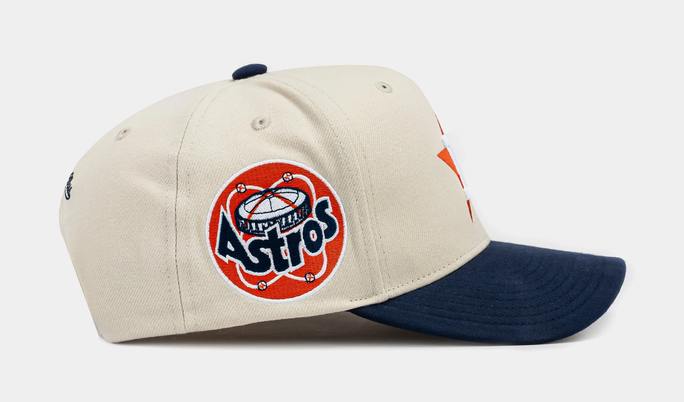 Houston Astros Snapback Mens Hat (Orange/Beige)