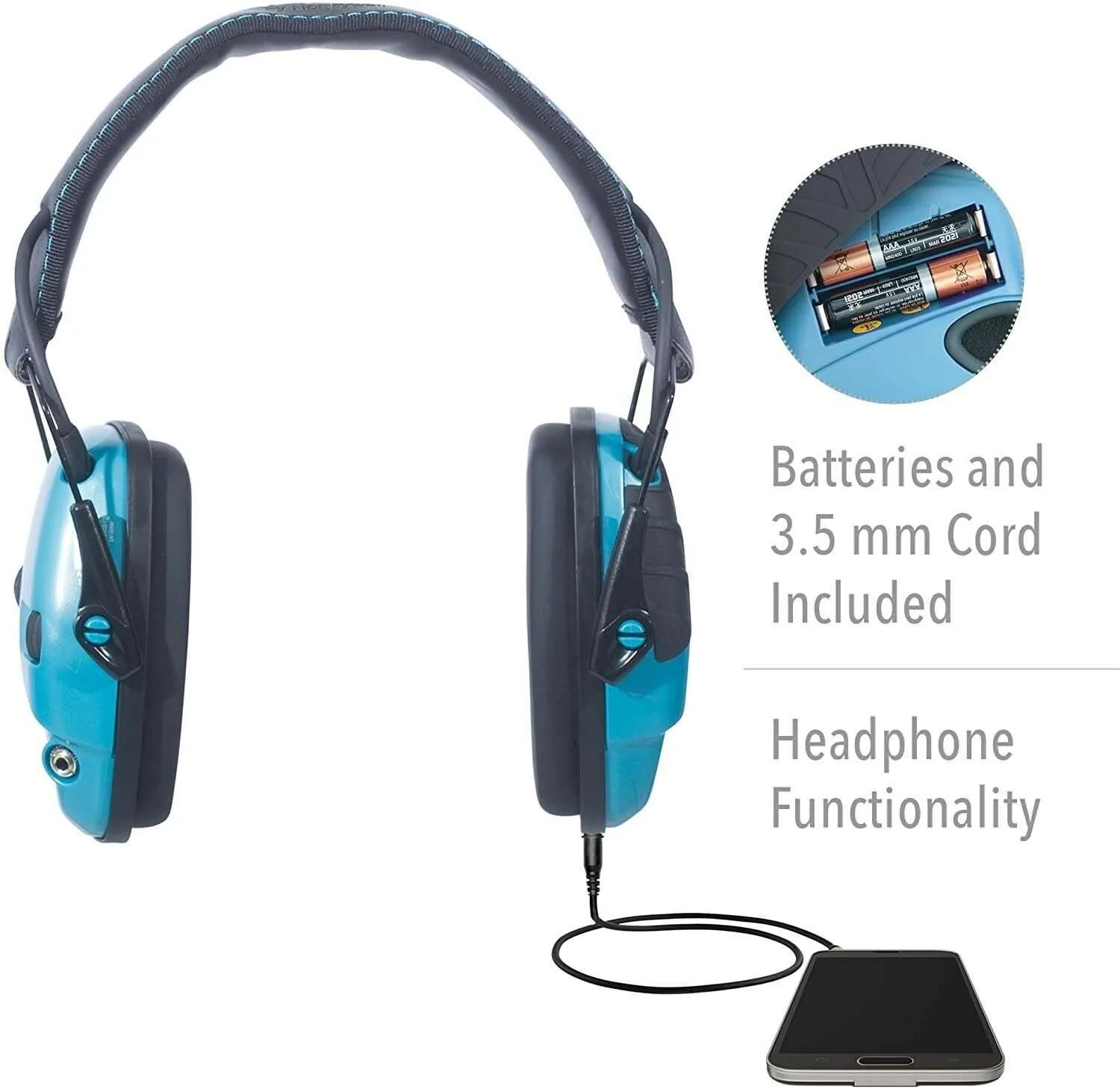 HOWARD LEIGHT IMPACT SPORT EARMUFF TEAL BLUE