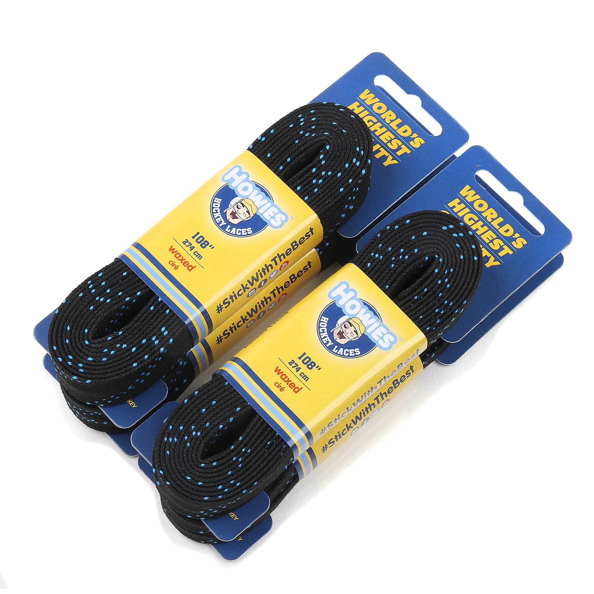 Howies Black Waxed Hockey Skate Laces