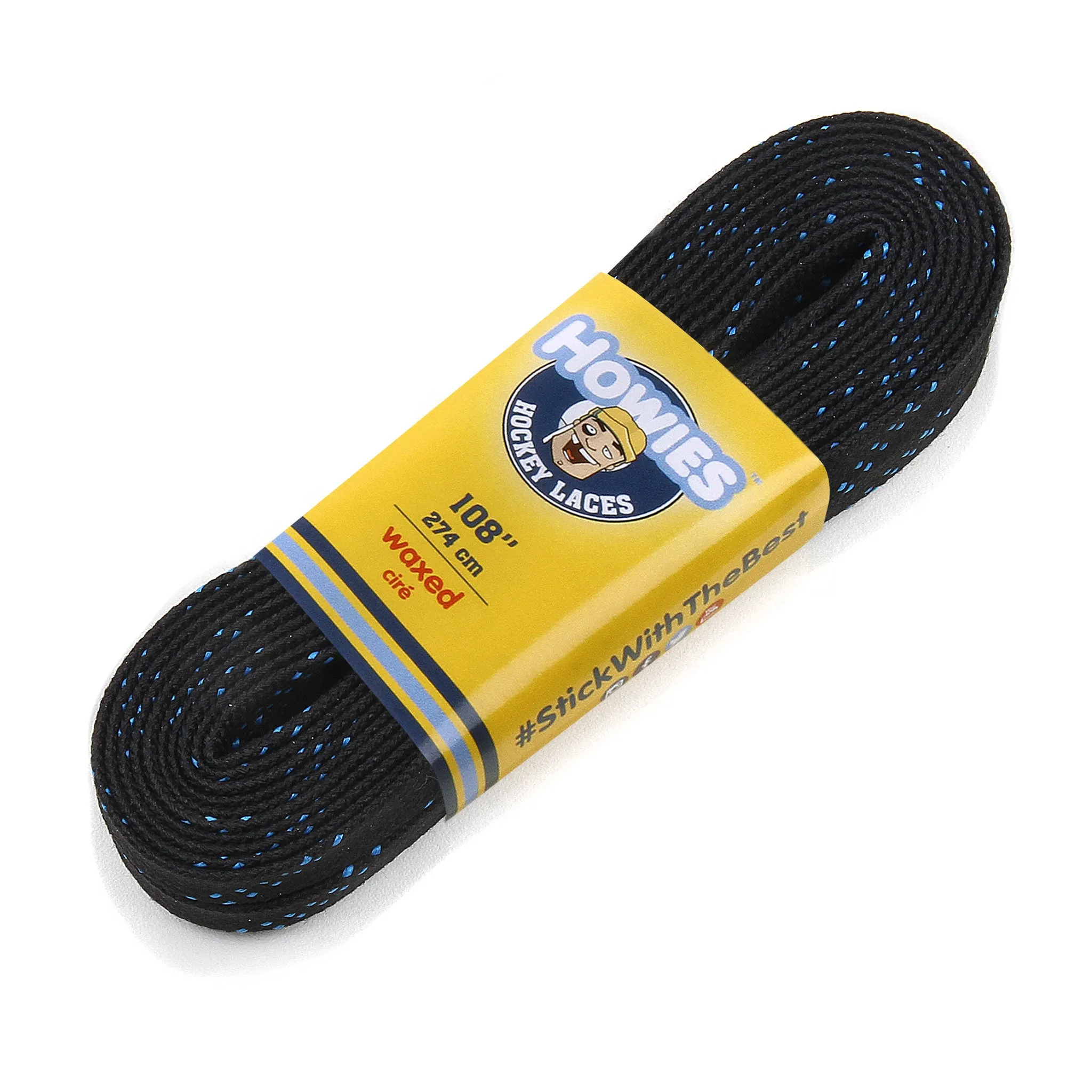 Howies Black Waxed Hockey Skate Laces