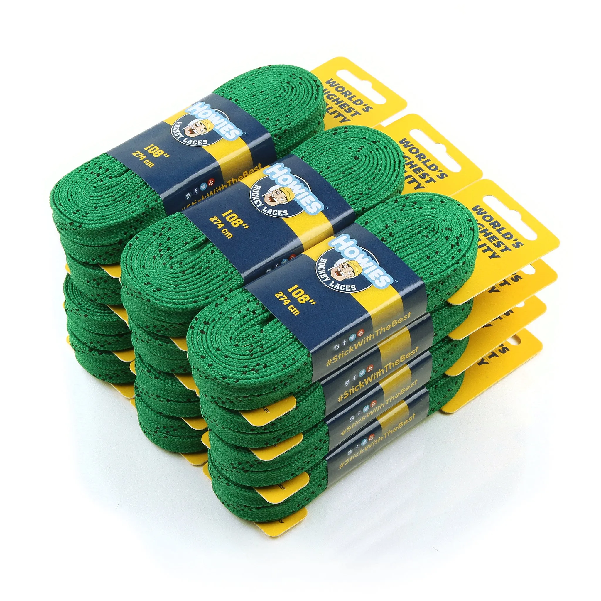 Howies Green Cloth Hockey Skate Laces