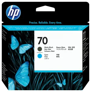 Hp 70 Matte Blk & Cyan Ph