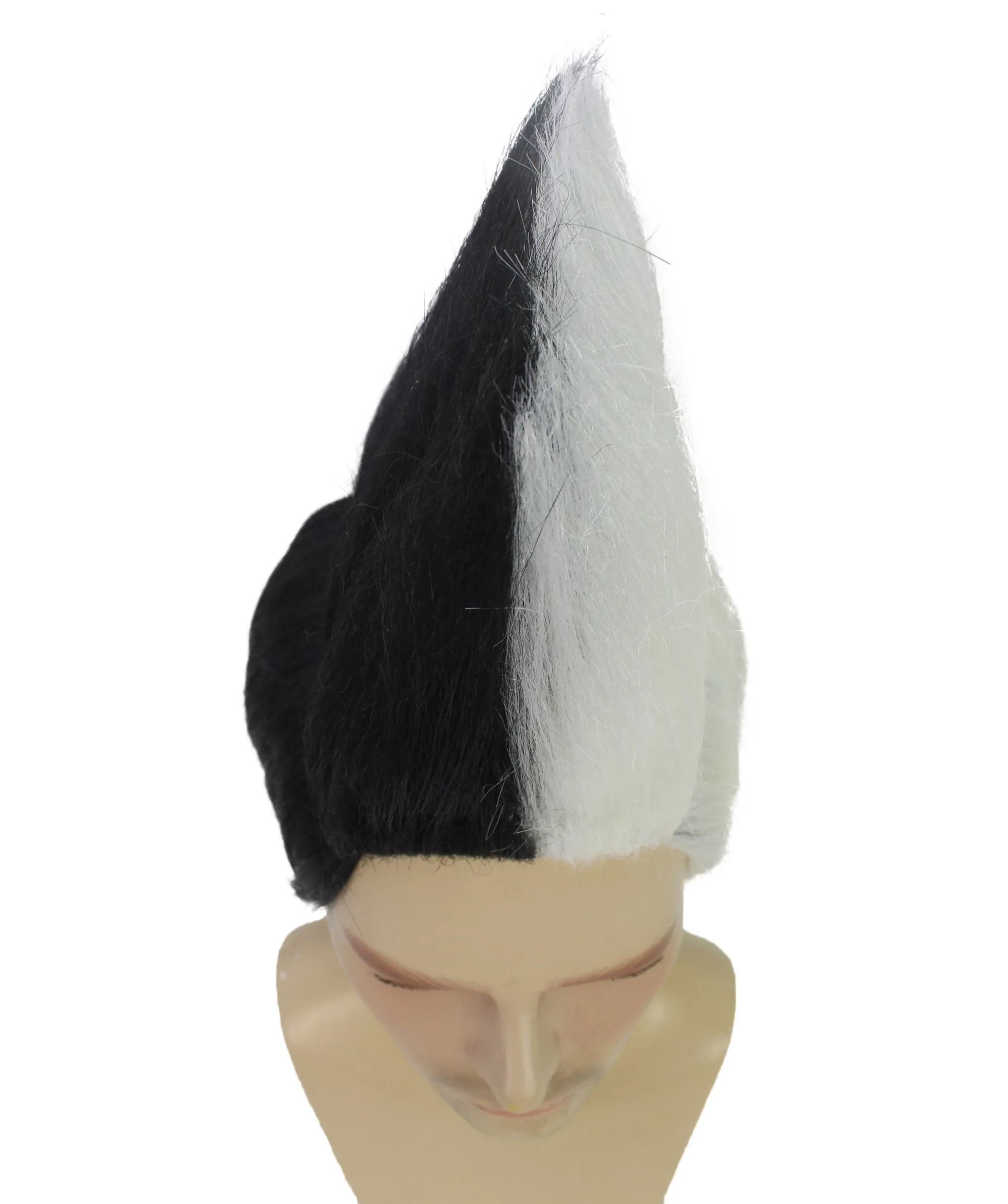 HPO Adult Multiple Color Men's Mohawk Wig | Cosplay Halloween Wig | Premium Breathable Capless Cap