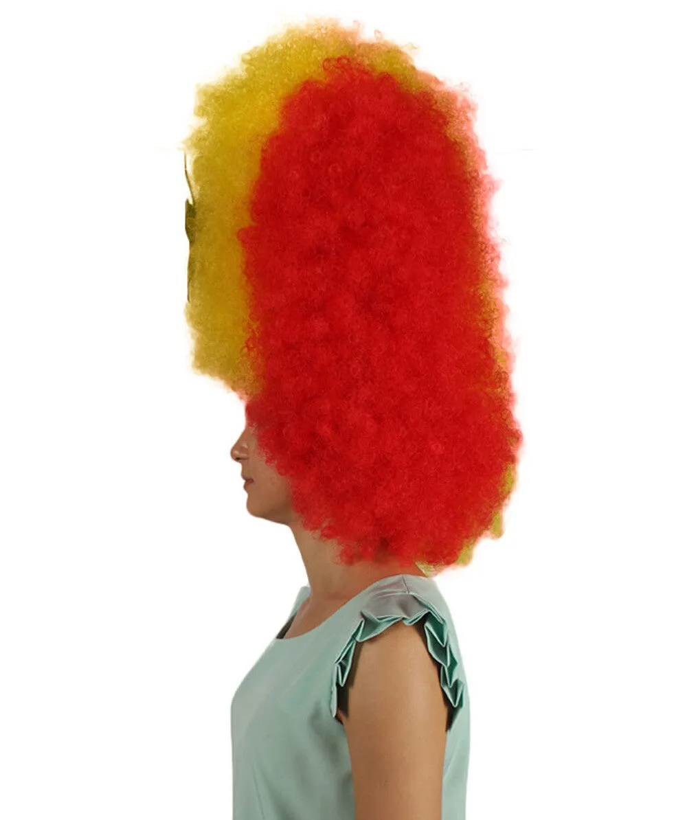 HPO Adult Patriote Flag Sports Party Jumbo Multicolor Afro Wig I Cosplay Wig I Flame-retardant Synthetic Fiber