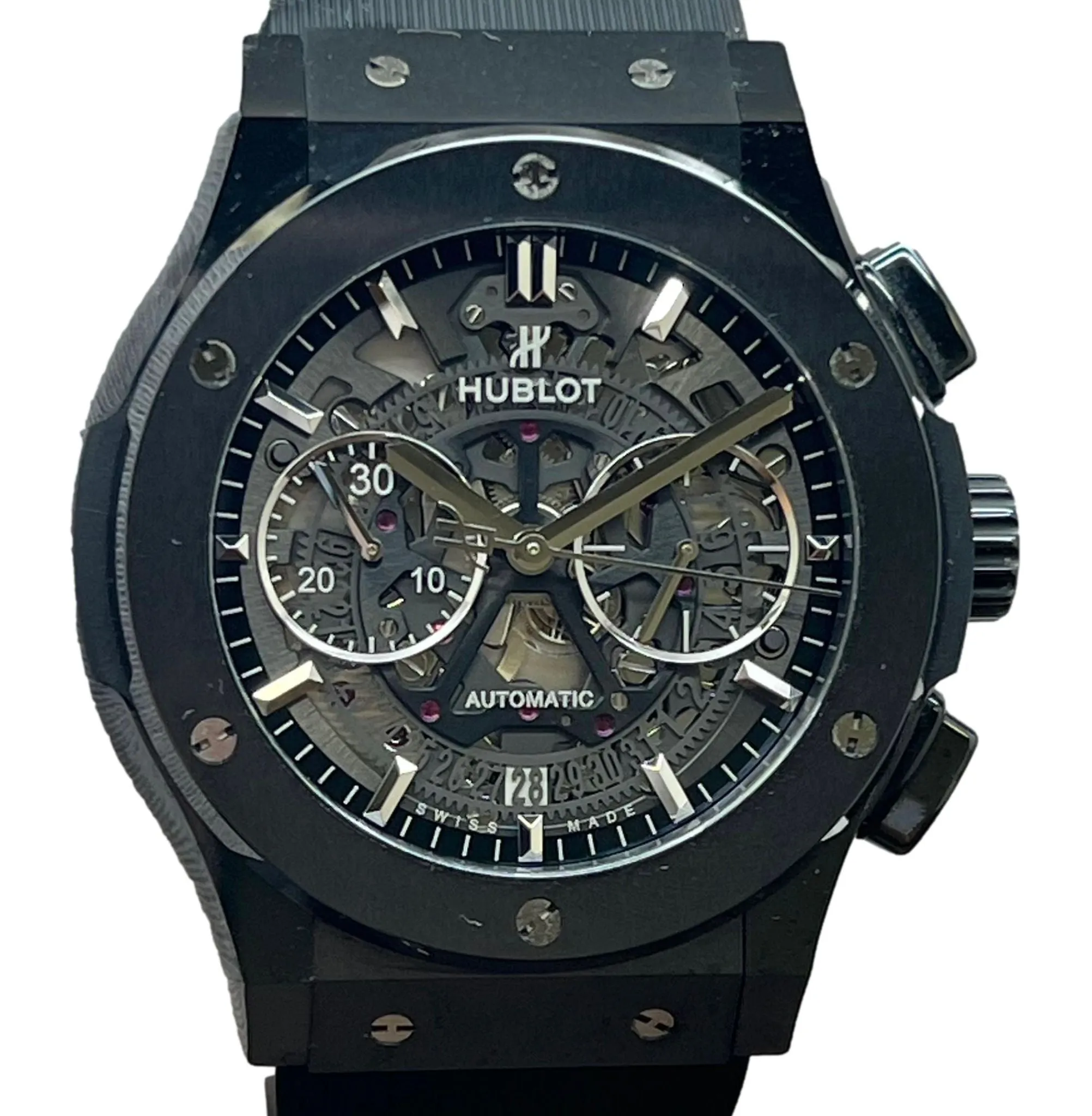 Hublot AEROFUSION BLACK MAGIC 525.CM.0170.RX Skeleton Dial Automatic Men's Watch