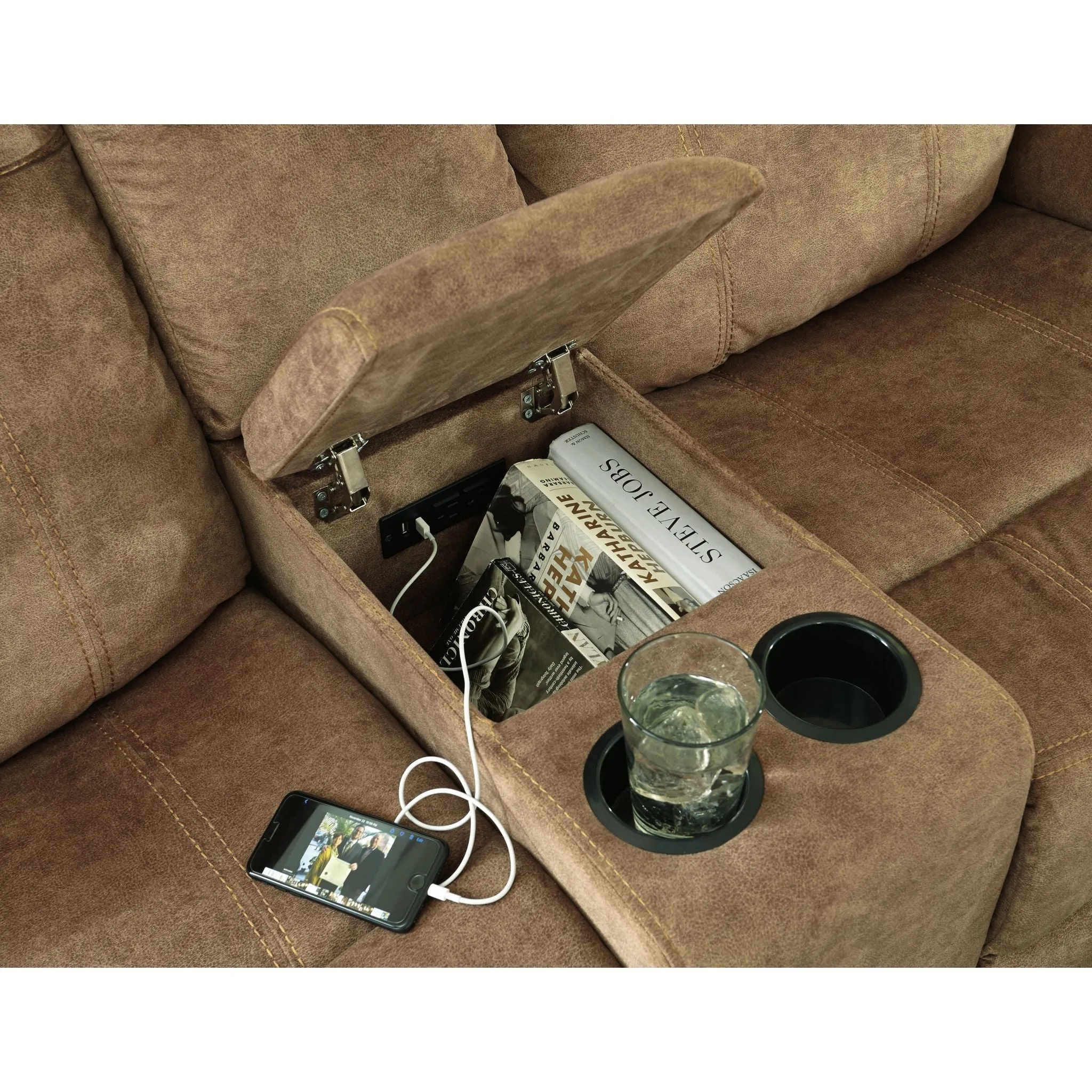 Huddle-Up Reclining Loveseat with Console