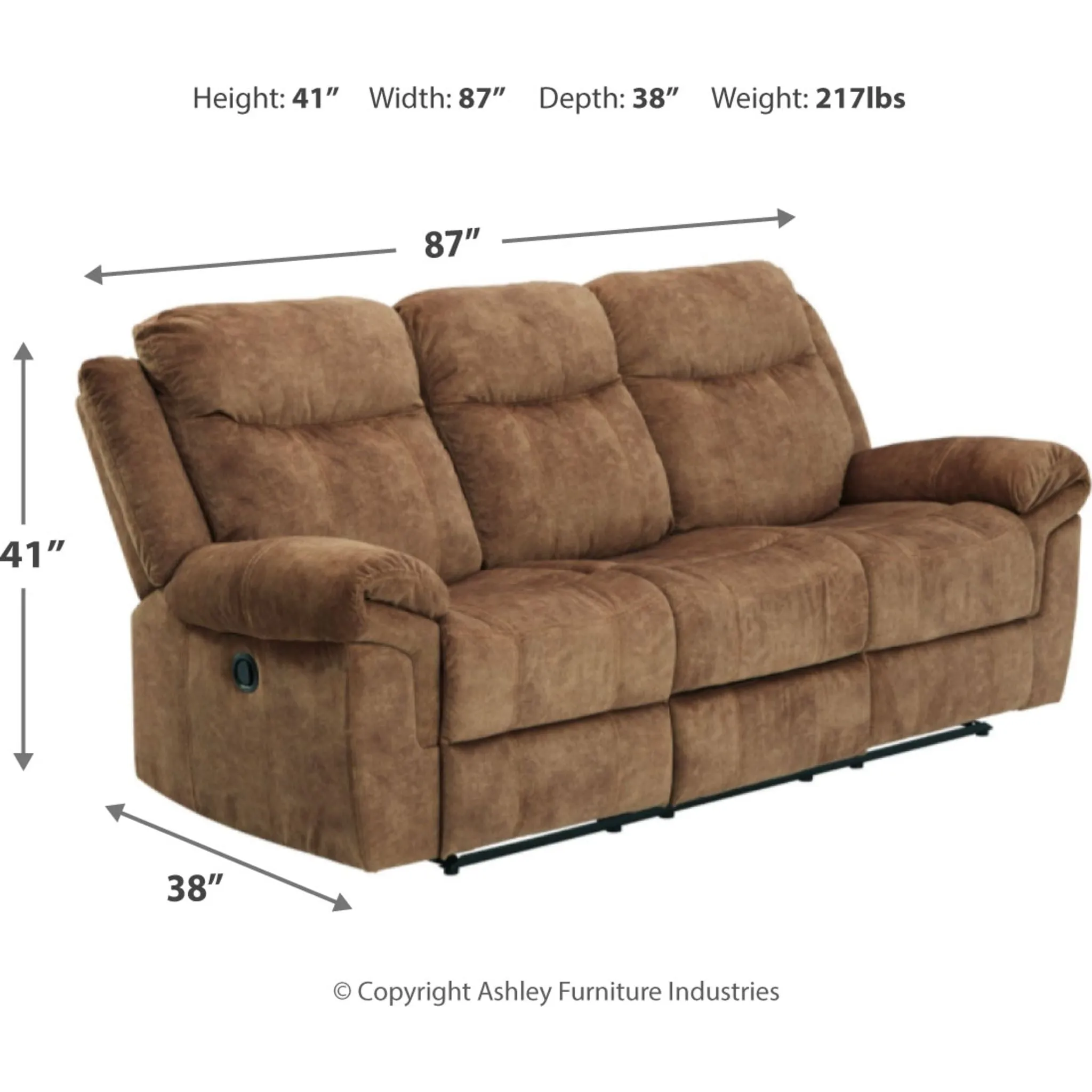 Huddle-Up Reclining Sofa with Drop Down Table