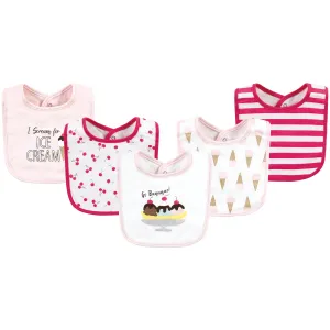 Hudson Baby Cotton Bibs, Banana Split