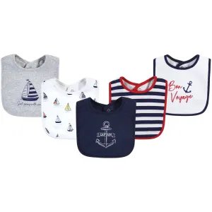 Hudson Baby Cotton Bibs, Captain