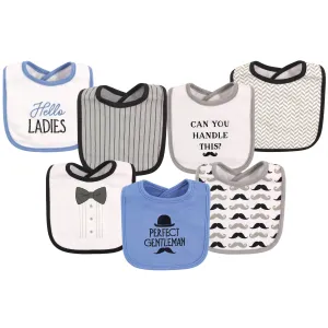 Hudson Baby Cotton Bibs, Gentlemen