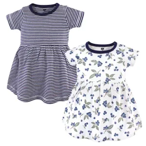 Hudson Baby Cotton Dresses, Blueberries